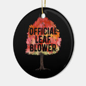 メンおもしろい造園メンヤードワークリーフ吹ズ セラミックオーナメント (左)