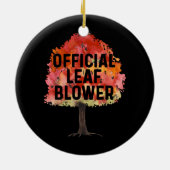 メンおもしろい造園メンヤードワークリーフ吹ズ セラミックオーナメント (裏面)