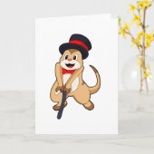 メンカットはペンテンショナとしての歩くスティック カード (黄色い花)