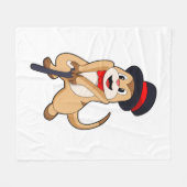 メンカットはペンテンショナとしての歩くスティック フリースブランケット (正面(横))