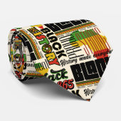 メンカラー数々のブラックのヒストリータイ ネクタイ (ロール)