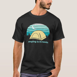 メンキャンピングインテンおもしろいト-人々のため Tシャツ