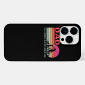 メンサイクリングパパホエリーカッコいいヴィンテージおもしろいバイクリー iPhoneケース (裏面横)