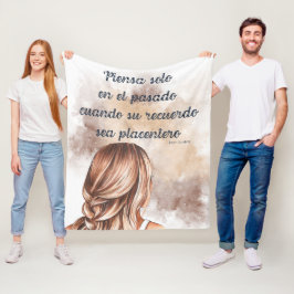 メンサジェスモチカシオナレスエンエスパニョル フリースブランケット