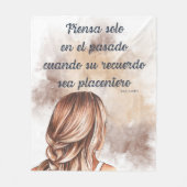 メンサジェスモチカシオナレスエンエスパニョル フリースブランケット (正面)