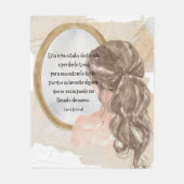 メンサジェスモチカシオナレスエンエスパニョル フリースブランケット (正面)