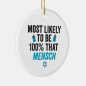メンシュ・ユダヤ人の100年と思わおもしろいれる セラミックオーナメント (右)