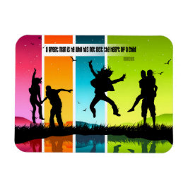 メンシ感動的ウス引用文「男素晴らし」フレキシブル マグネット