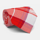 メンジースレッドクランタータンチェックスコティッシュプレイド ネクタイ (ロール)