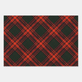 メンジーズアンティーク狩りタータンチェックプレイドパターン ラッピングペーパーシート (正面2)