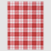 メンジーズタータンチェックレッドホワイトプレイド 薄葉紙 (正面)
