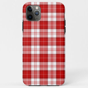 メンジーズタータンチェックレッドホワイトプレイド iPhone 11 PRO MAXケース