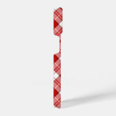 メンジーズタータンチェックレッドホワイトプレイド iPhoneケース (右側面)