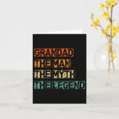 メンスおじいちゃん神話の伝説の父の日 カード (黄色い花)