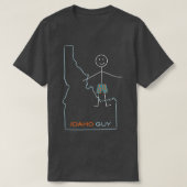 メンスおもしろいアイダホデザインIDボーイズアイダホ土産 Tシャツ (デザイン正面)
