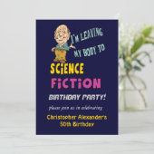 メンスおもしろいバースデーパーティ招待状 招待状 (スタンド正面)