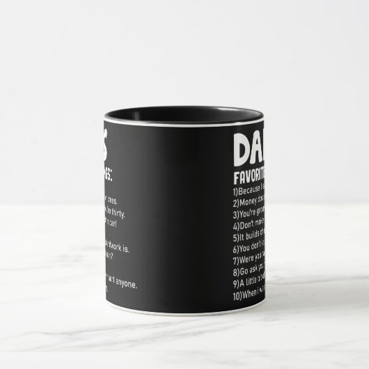 メンスおもしろいパパのお気に入りのことわざ父の日 マグカップ (中央)