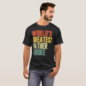 メンスおもしろい父の日の世界最高の父のFi Tシャツ (正面フル)