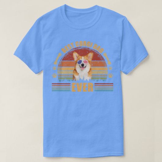 メンスおもしろい犬パパファーザーズデイコ最高のルギパパエバー Tシャツ (デザイン正面)
