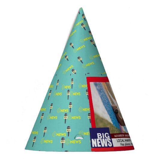 メンスおもしろい50誕生日テレビニュース40th 60th パーティーハット (左)