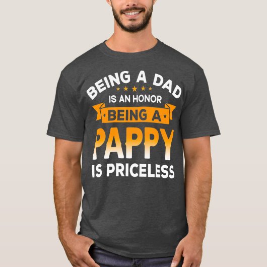 メンスがパパは名誉だPAPPYであることは Tシャツ (正面)