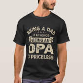 メンスがパパは名誉でOPAは Tシャツ (正面)