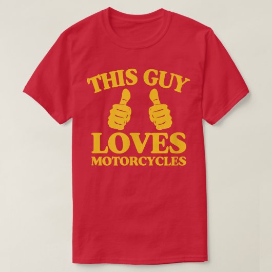 メンスこの男は二指Cのバイクおもしろいが大好き Tシャツ (デザイン正面)