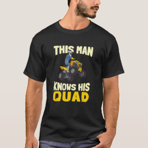 メンスこの男は彼のクワッド・クワッド・サイクリングすべてのテラを知っている Tシャツ