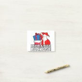 メンスの不適切なクリスマスサンタクロースは私が持っている ポストイット (デスク上)