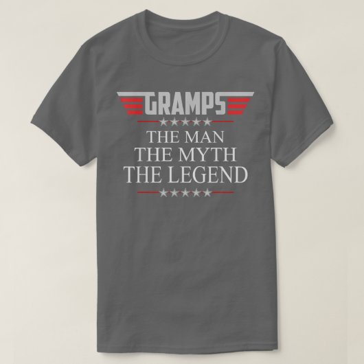 メンスの文法の男の神話の伝説V2の文法 Tシャツ (デザイン正面)