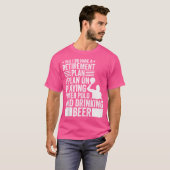 メンスは水遊球と飲み蜂を計画している Tシャツ (正面フル)