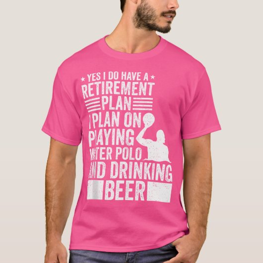 メンスは水遊球と飲み蜂を計画している Tシャツ (正面)