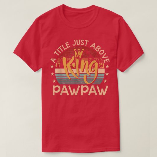 メンスは王の贈り物のすぐ上のやわらをポーポおもしろいーに投げる Tシャツ (デザイン正面)