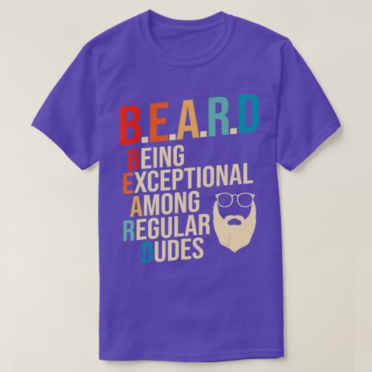 メンスは通常のダデヒゲのフスバの中で例外的な Tシャツ (デザイン正面)
