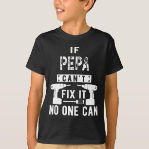 メンスもしペパは修正できない誰もおじいちゃん Tシャツ