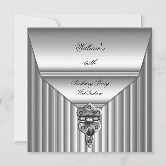 メンスエレガント60thバースデーパーティーロックマン2 招待状 (正面)