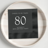 メンスエレガント80th誕生日パーティー 箔ナプキン