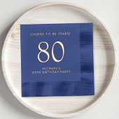 メンスエレガント80th誕生日パーティー 箔ナプキン