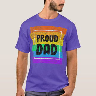 メンスゲイプライド誇りを持ったパパ父親パートナーLGBTQ Tシャツ