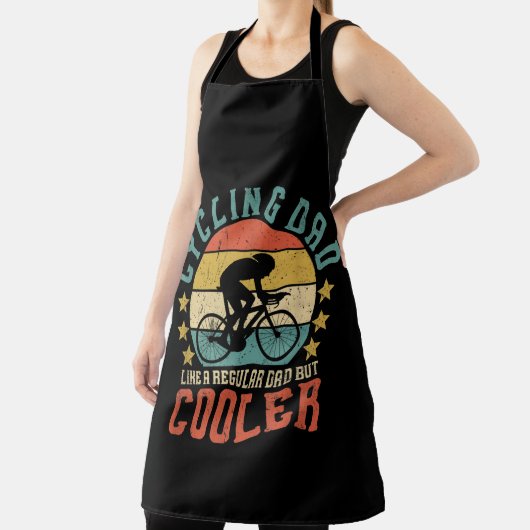 メンスサイクリングパパバイクライダー&サイクリスト父の日 エプロン (インサイチュ)