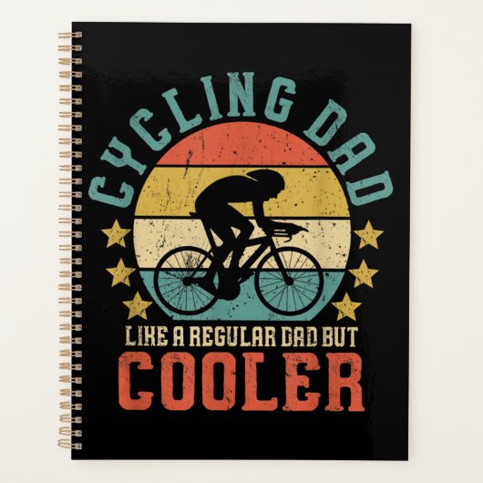 メンスサイクリングパパバイクライダー&サイクリスト父の日 プランナー手帳 (正面)