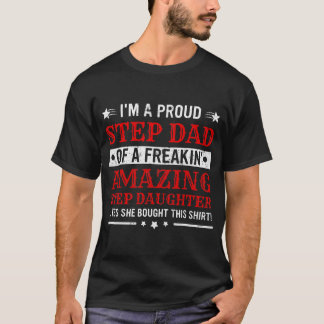 メンスステップパパシャツファーズデイステップドーター Tシャツ