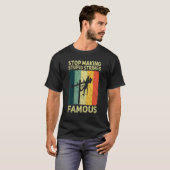 メンスストップスは愚かな弦を作る有名な電気技師 Tシャツ (正面フル)
