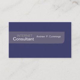 メンスタイルプレーンデザインミニマリストパープルフィアレス 名刺