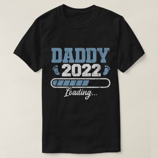 メンスダディ2022妊娠が初めて明らかになるパパ Tシャツ (デザイン正面)