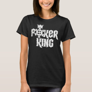 メンストランプのポーカーキングテキサス州ホールドエム賭博ポットカードP Tシャツ