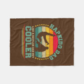 メンスハプキド武術アートラバーヴィンテージハプキド フリースブランケット (正面(横))