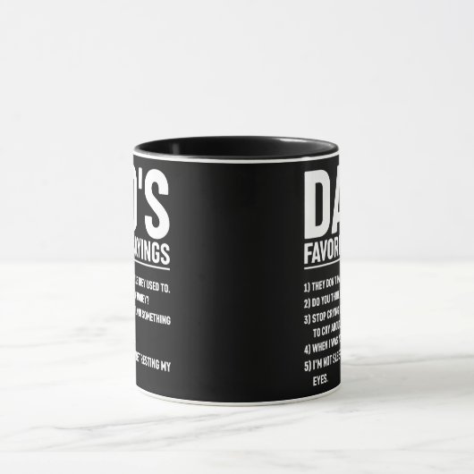 メンスパパお気に入りのことわざおもしろいファーザーデー マグカップ (中央)