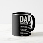 メンスパパお気に入りのことわざおもしろいファーザーデー マグカップ (正面右)