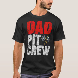 メンスパパピットクルートカーレースクールレーシングパパ父 Tシャツ
